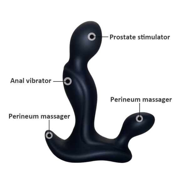 Massageador de Próstata Recarregável Sinuoso com 7 Modos de Vibração - SMALL RUN