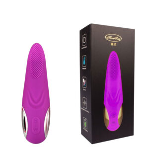 Vibrador em Formato de Língua em Silicone Recarregável com 10 Vibrações - Sex shop