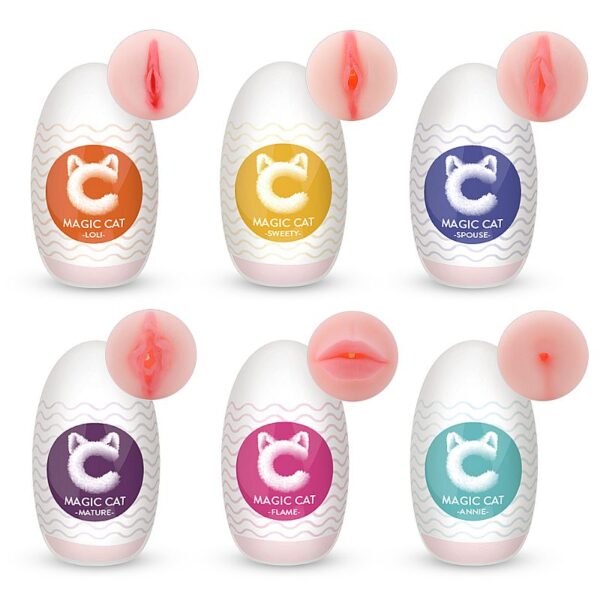 Kit com 6 EGG em Cyberskin - Magic Cat - S-Hande