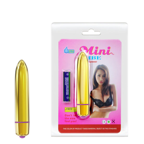 Vibrador Dourado com 10 Modos de Vibração - MINI VIBE