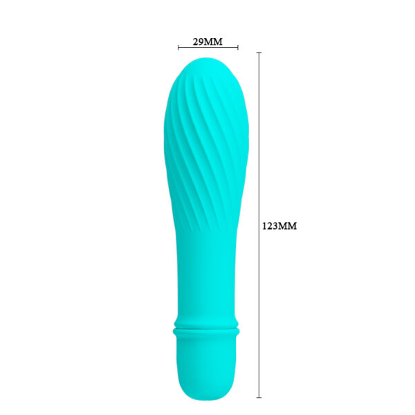 Vibrador com Textura em Espiral e 10 Modos de Vibração - PRETTY LOVE SOLOMON - Sexshop