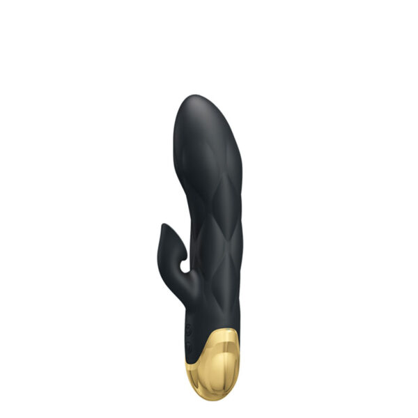 Vibrador Recarregável Escalonado com Detalhes em Ouro 18 k e 7 Modos de Vibração - PRETTY LOVE LIBERATORS - Sexshop