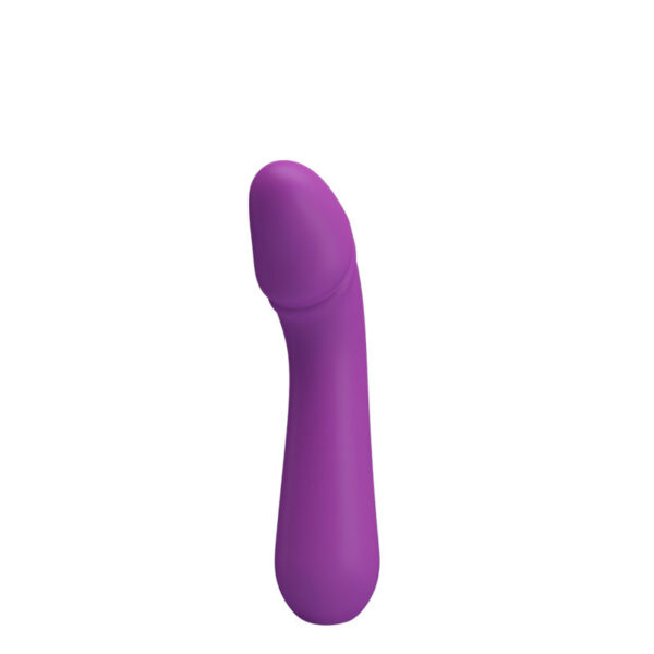 Vibrador Recarregável em Silicone Ultra Macio com Detalhe de Glande e 12 Modos de Vibração - PRETTY LOVE CETUS