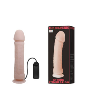 Pênis Realístico 26 cm com Vibração Multivelocidade e Ventosa - THE BIG PENIS - Sex shop