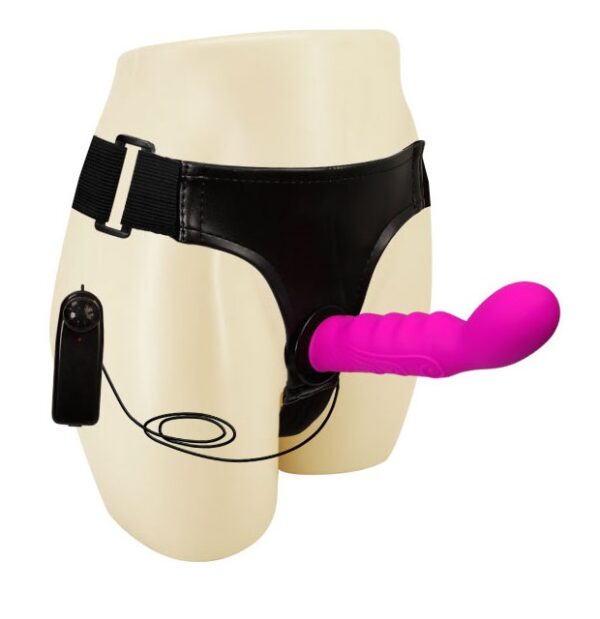 Cinta Peniana com Penetrador Ponto G em Silicone Multivelocidade - ULTRA HARNESS - Sexshop