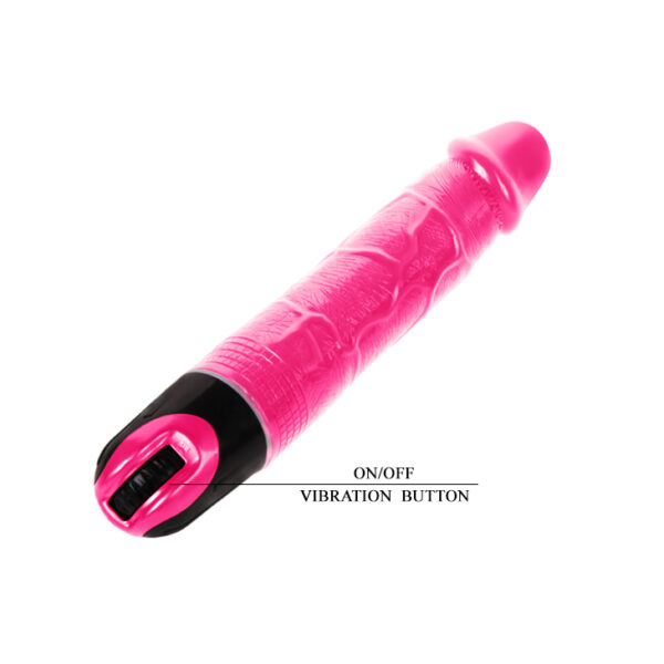 Pênis Realístico 24 cm com Vibração e Veias Salientes - BAILE VIBRATOR