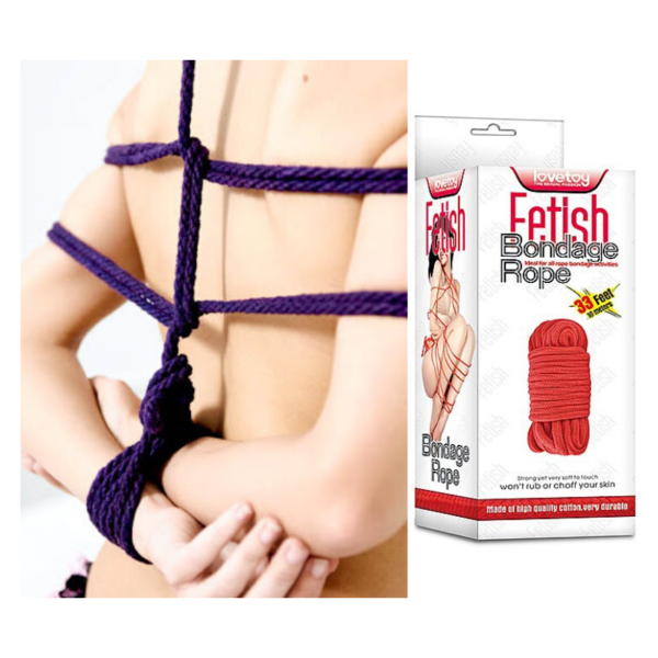 Corda para Bondage Fetish Rope Roxo - Lovetoy