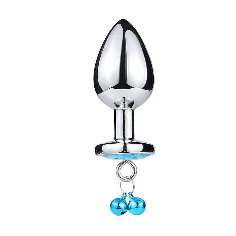 Plug de Coração em Aço Com Sino - Tamanho G - Sex shop