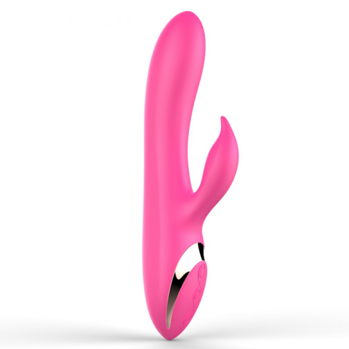 Vibrador luxo recarregável com estimulador clitoriano 12 Vibrações - Q-irma