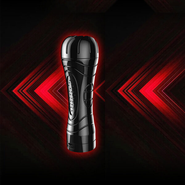 Masturbador Masculino Lanterna Formato De Boca Com Vibrador - Cyberskin - Image 8