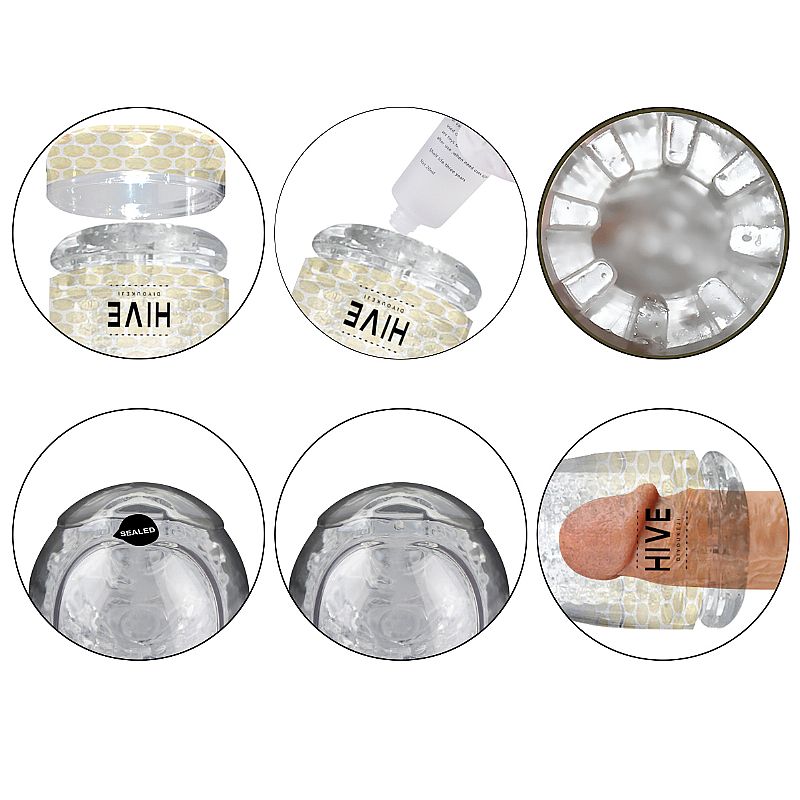 Masturbador Masculino Transparente Lanterna - Hive Sexshop