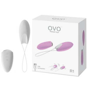 Vibrador Ovo Lifestyle R1 Branco - Recarregável LUXO - Sexshop