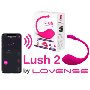 Vibrador Lush 2 Lovense - Vibrador de Luxo Recarregável Cam Girl - Controle APP mundial