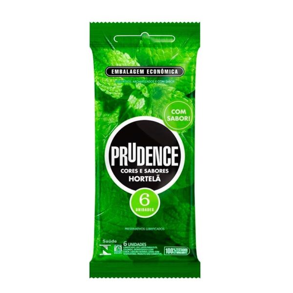 Preservativo Cor E Sabor Caipirinha Com 6 Unid - Prudence