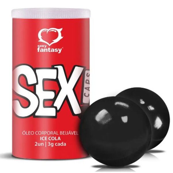 Bolinha Explosiva Beijável Sex Caps com 02 unidades - Sexy Fantasy