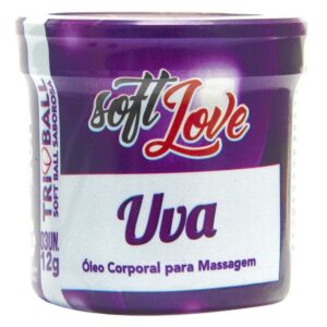 Bolinha Explosiva Triball Beijável Uva 03 Unidades Soft Love