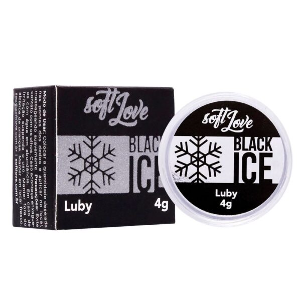 Gel Erótico Luby Black Ice Excitante Unissex Esfria 4g Soft Love