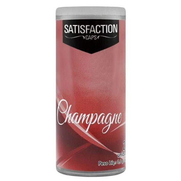 Bolinha Vaginal Excitante Satisfaction Champagne 2 Capsulas Perfumadas