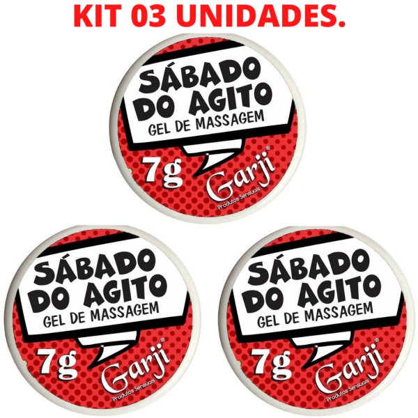 Kit Gel Excitante Ice Unissex Sábado Do Agito 7G Garji - Sexshop - Image 2