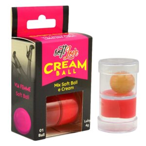 Bolinha Cream Ball Via Femme + Gel Labareda - Mix de sensações - Soft Love