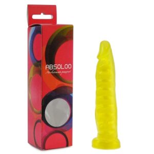 Pênis 14cm com Vértebra Amarelo – Absoloo