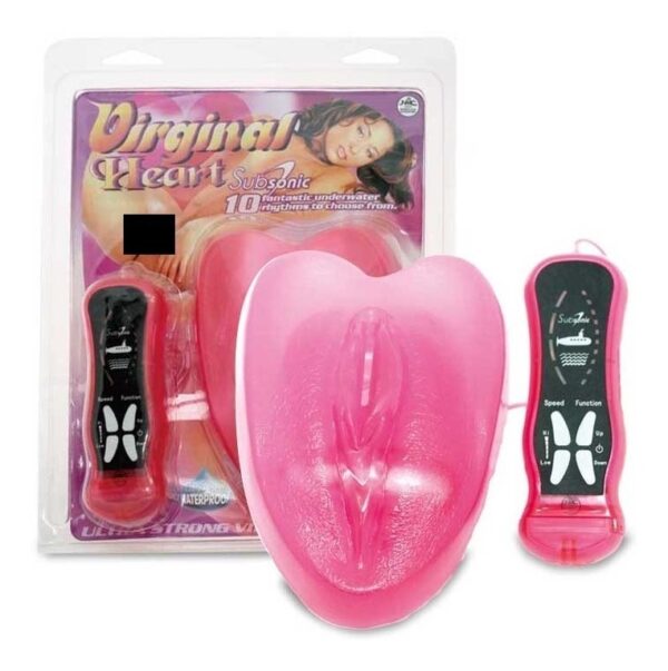 Boneca Vagina Silicone Rosa Com Vibro Virginal Heart Subsonic - Nanma