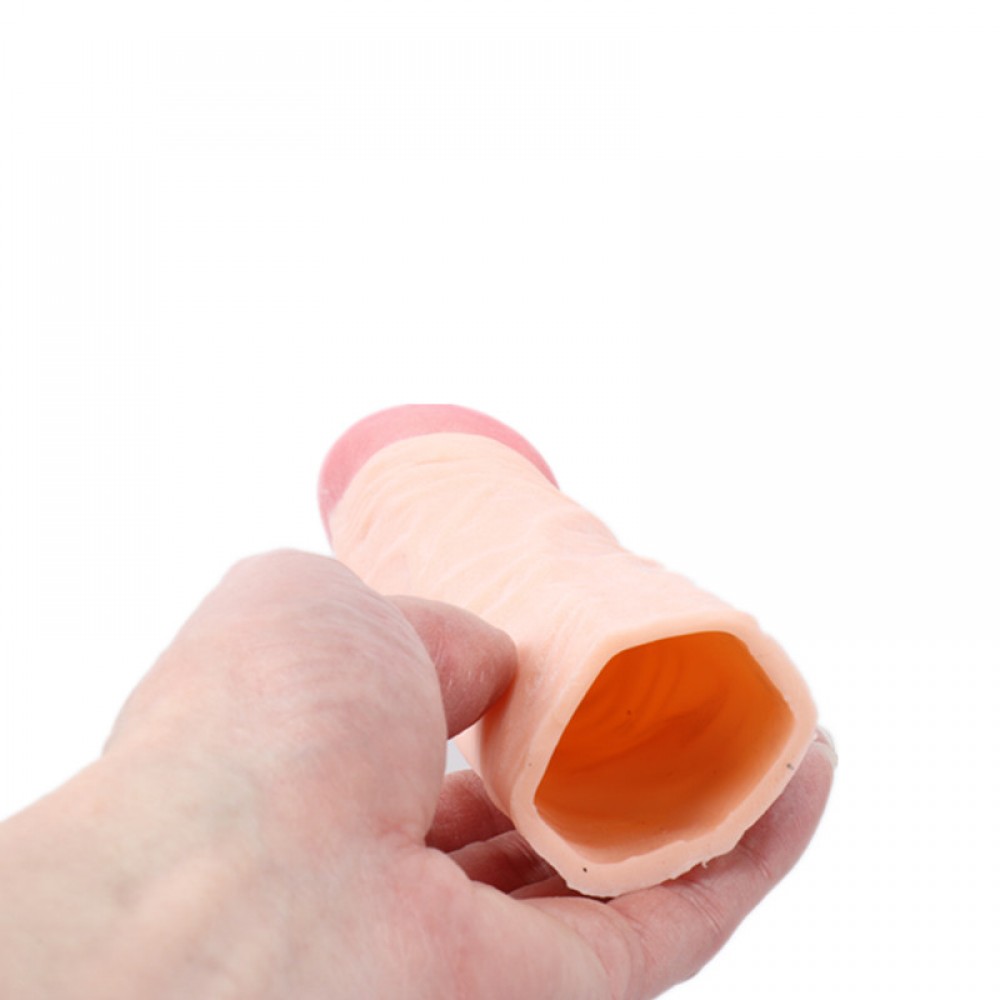 Capa Peniana em Silicone para Aumento Instantâneo 18,5x4 - Sexshop