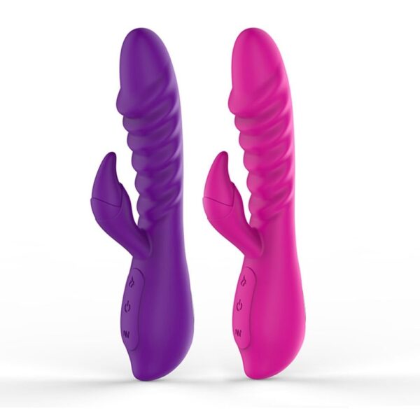 Vibrador Ella Dupla Estimulação Varinha vibratória - Roxa - Sex shop