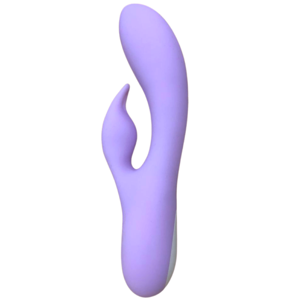 Vibrador com estimulador de clitóris em Silicone ABS - TOPO TOYS - Sex shop