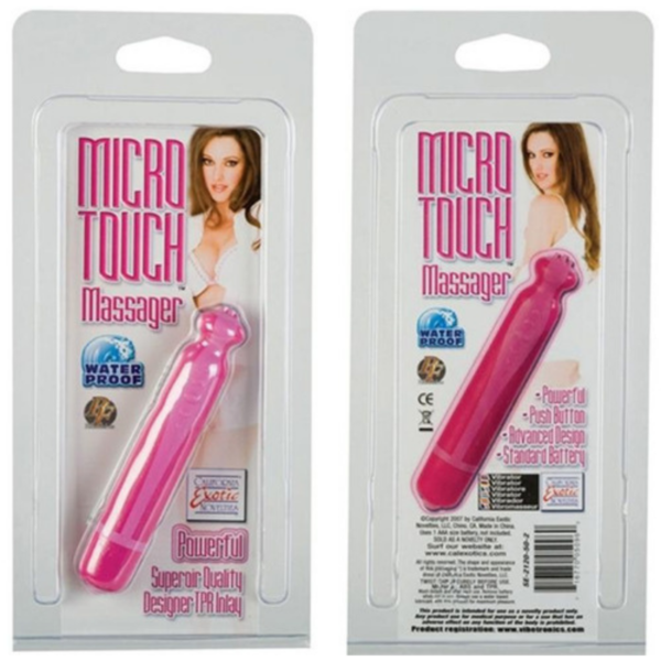 Mini Vibrador Rosa Com Saliências - Micro Touch Massager