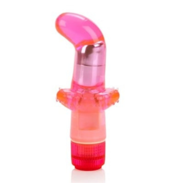 Vibrador Ponto G Multivelocidade Com Massageadores Rosa