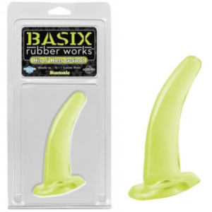 Plug Anal Em Silicone Curvado Fosforescente - His And Her G-spot