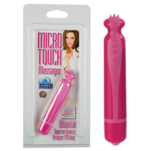 Mini Vibrador Rosa Com Saliências - Micro Touch Massager