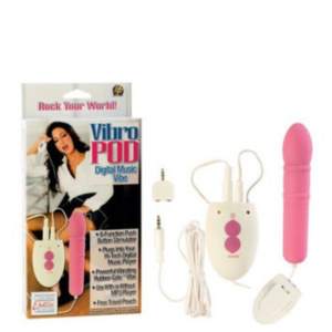 Vibrador Com Entrada Para Mp3 - Vibro Pod Digital Music