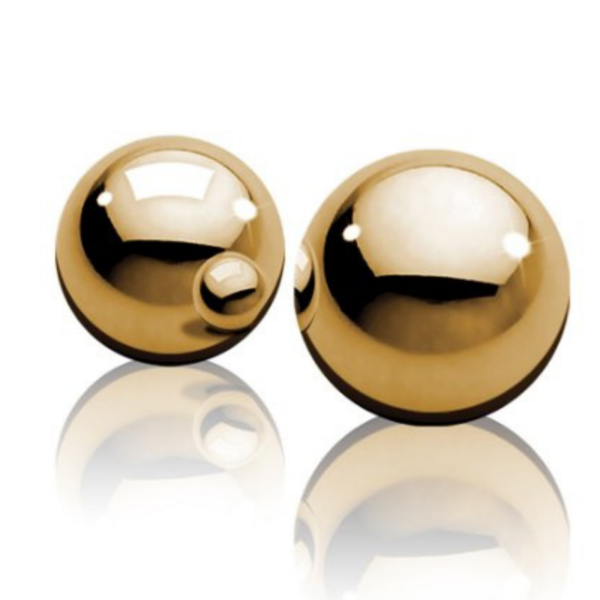 Bolinhas Para Pompoar - Ben-wa Gold Balls - Pipedream
