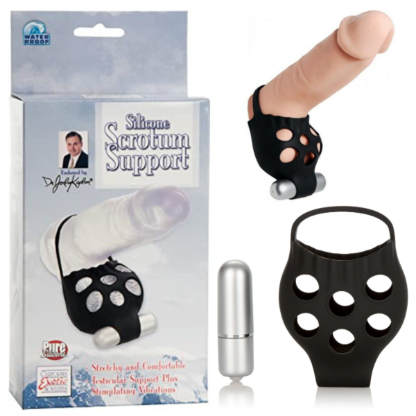 Anel Peniano Para Escroto 2 Velocidades - Silicone Scrotum