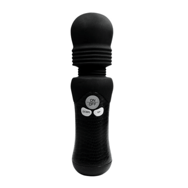 Vibrador Denma Lady Premium Preto em Silicone - LADS - Sex shop