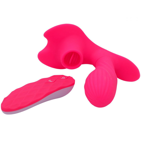 Vibrador e Simulador de sexo oral - Lips & Tongue - AILIGHTER