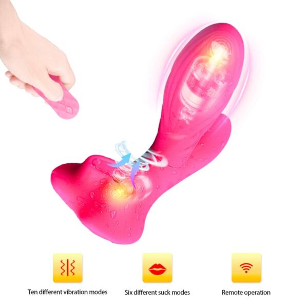 Vibrador Vacuum com Simulador de sexo oral Sucção AILIGHTER - Sexshop