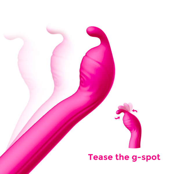 Vibrador Ponto G 10 Vibrações Recarregável em Puro Silicone - Sexshop