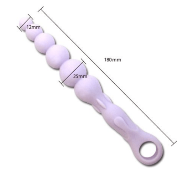 Plug Anal Varinha Ondulada Stick em Silicone - Sex shop