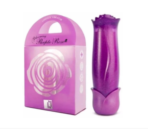 Vibrador Lilás 6 Funções Em Formato De Baton Blooming