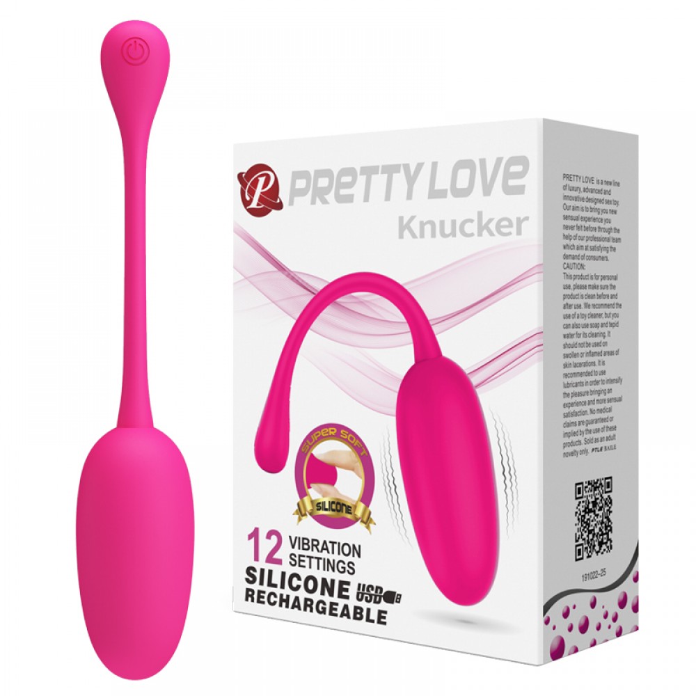 Vibrador Bullet em silicone super soft cirúrgico e ABS com 12 Vibrações - Pretty Love Knucker