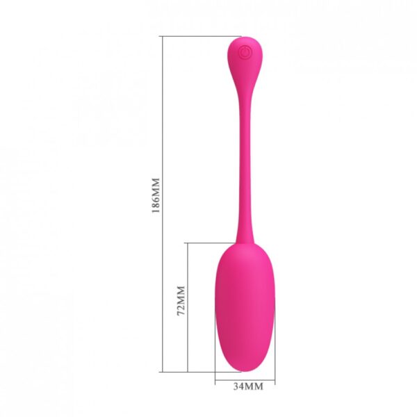 Vibrador Bullet em silicone super soft cirúrgico e ABS com 12 Vibrações - Pretty Love Knucker
