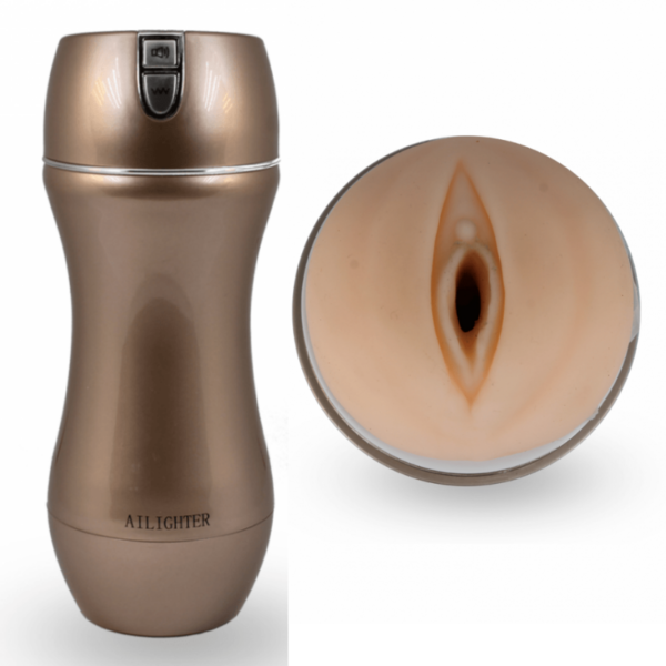 Masturbador Masculino Vagina Sound em Cyberskin AILIGHTER - Sexshop