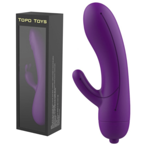 Vibrador Whet Duplo com estimulador de clitóris - TOPO TOYS - Sex shop