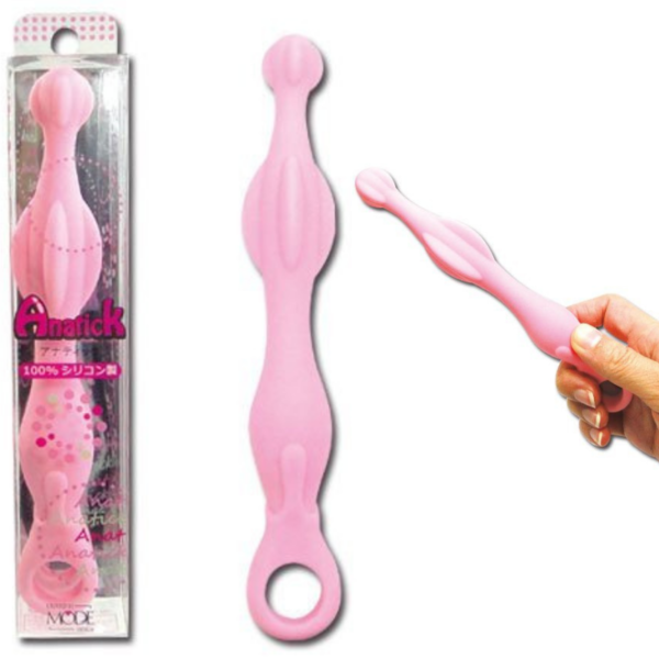 Plug Anal Varinha Anatômica Stick Rosa em Silicone - Sex shop