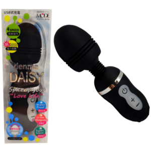 Vibrador Flexivel Estimulador Denma DAISY Preto - Sex shop