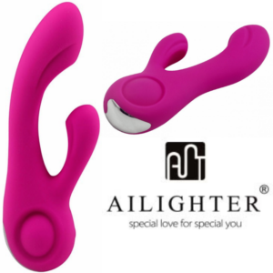 Vibrador Ponto G e Estimulador de Clitóris Squeeze em Silicone Soft Touch - AILIGHTER - Sexshop