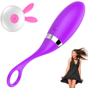 Vibrador controle Remoto com 10 vibrações em silicone - Sexshop